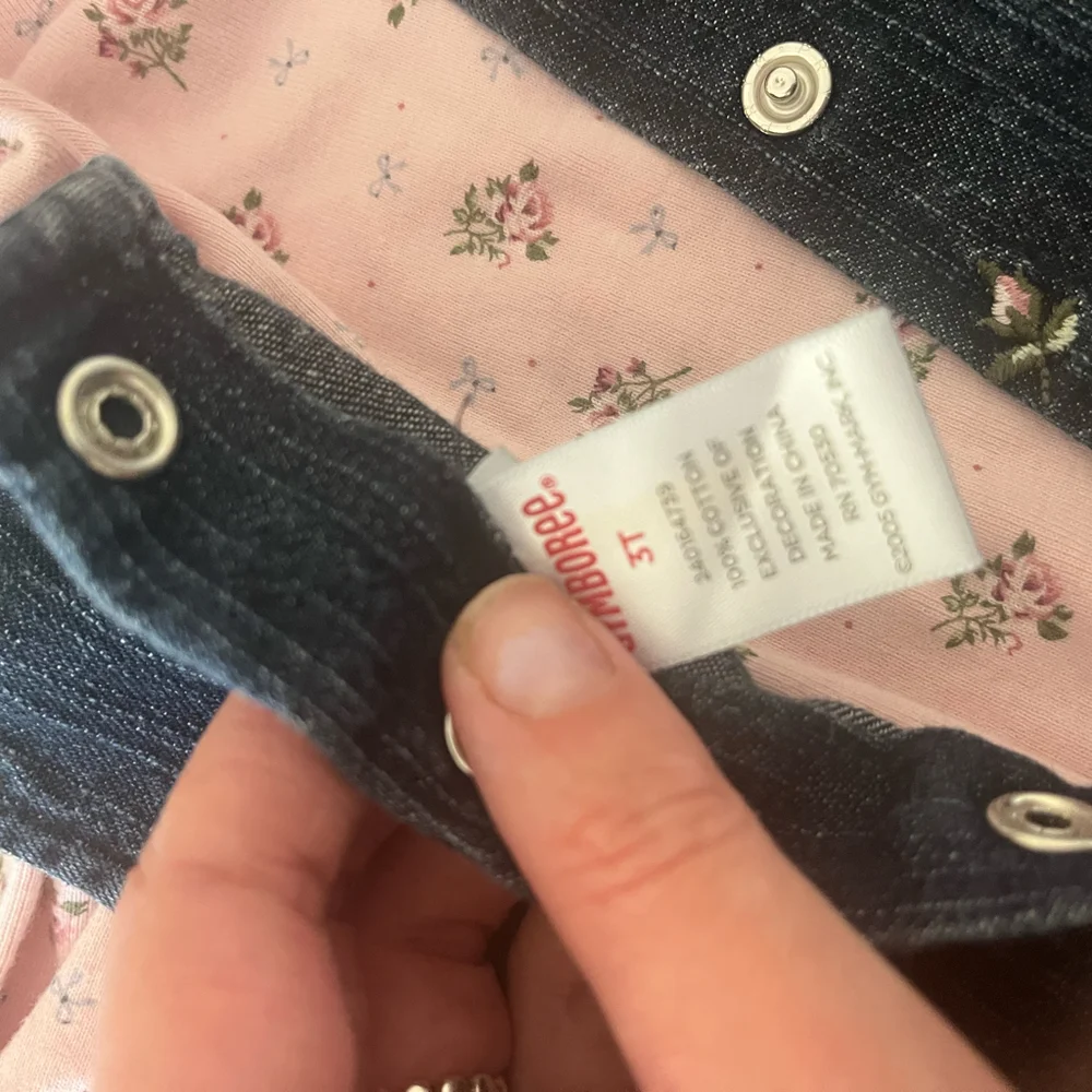 Vintage Y2K Gymboree Toddler Girls Overall Embroidered Set with Turtleneck - Picture 6 of 6